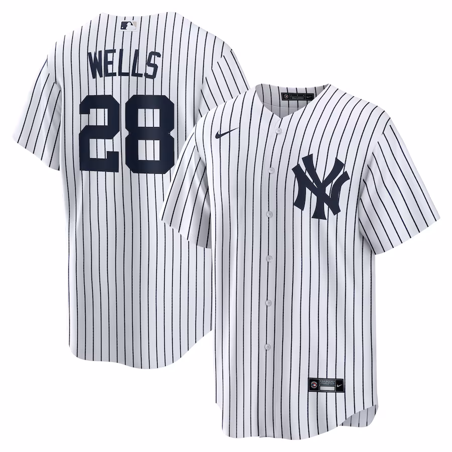 Men's New York Yankees Austin Wells Nike White Home Replica Jersey - Puhuasuan