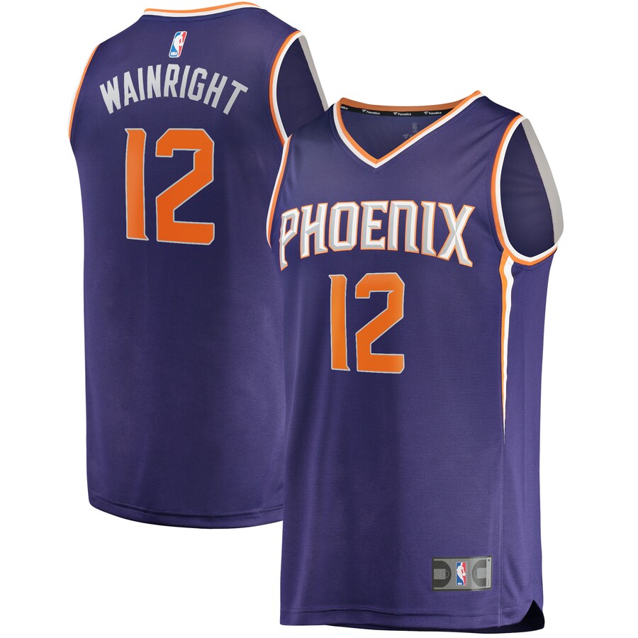 Men's Phoenix Suns Ish Wainright Fanatics Purple Fast Break Replica Jersey - Icon Edition - Puhuasuan