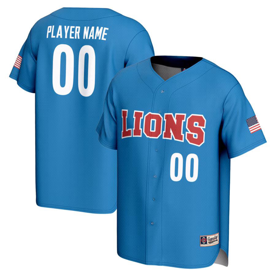 Loyola Marymount Lions GameDay Greats NIL Pick-A-Player Lightweight Baseball Jersey - Blue - Puhuasuan