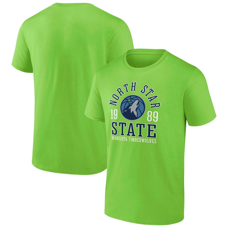 Men's Minnesota Timberwolves  Fanatics Green The Extras Iconic T-Shirt - Puhuasuan