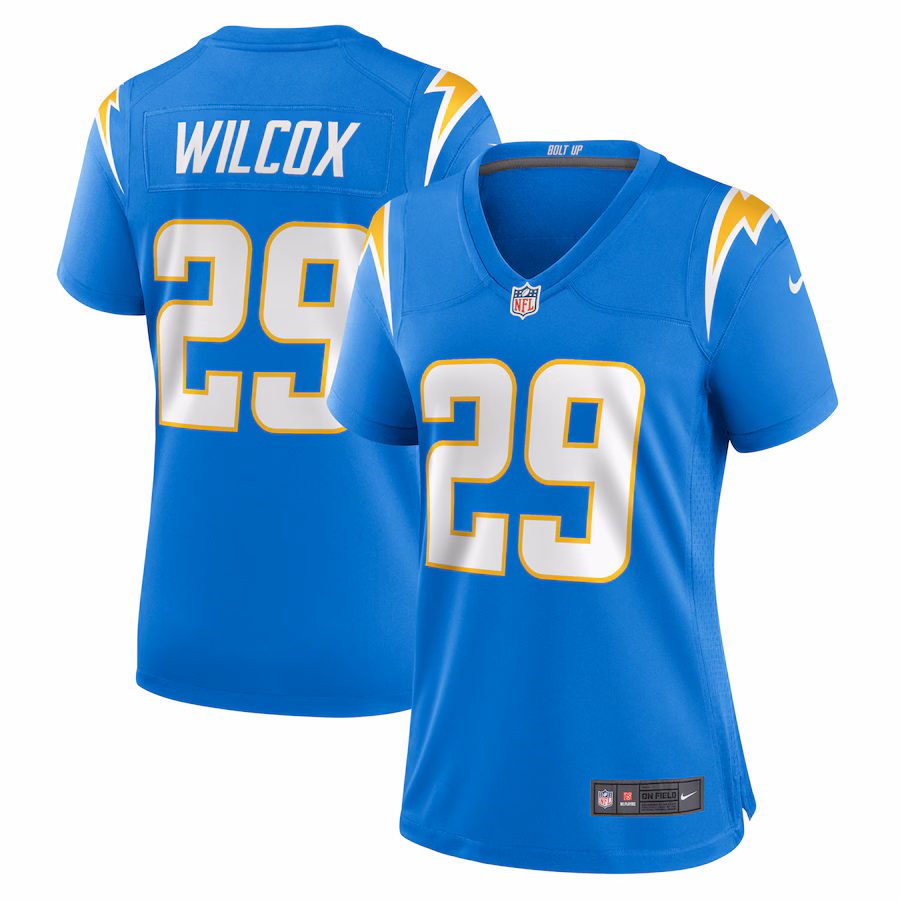 Women's Los Angeles Chargers Chris Wilcox Nike  Powder Blue Team Game Jersey - Puhuasuan