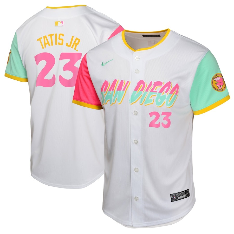 Youth San Diego Padres Fernando Tatis Jr. Nike White City Connect Limited Player Jersey - Puhuasuan