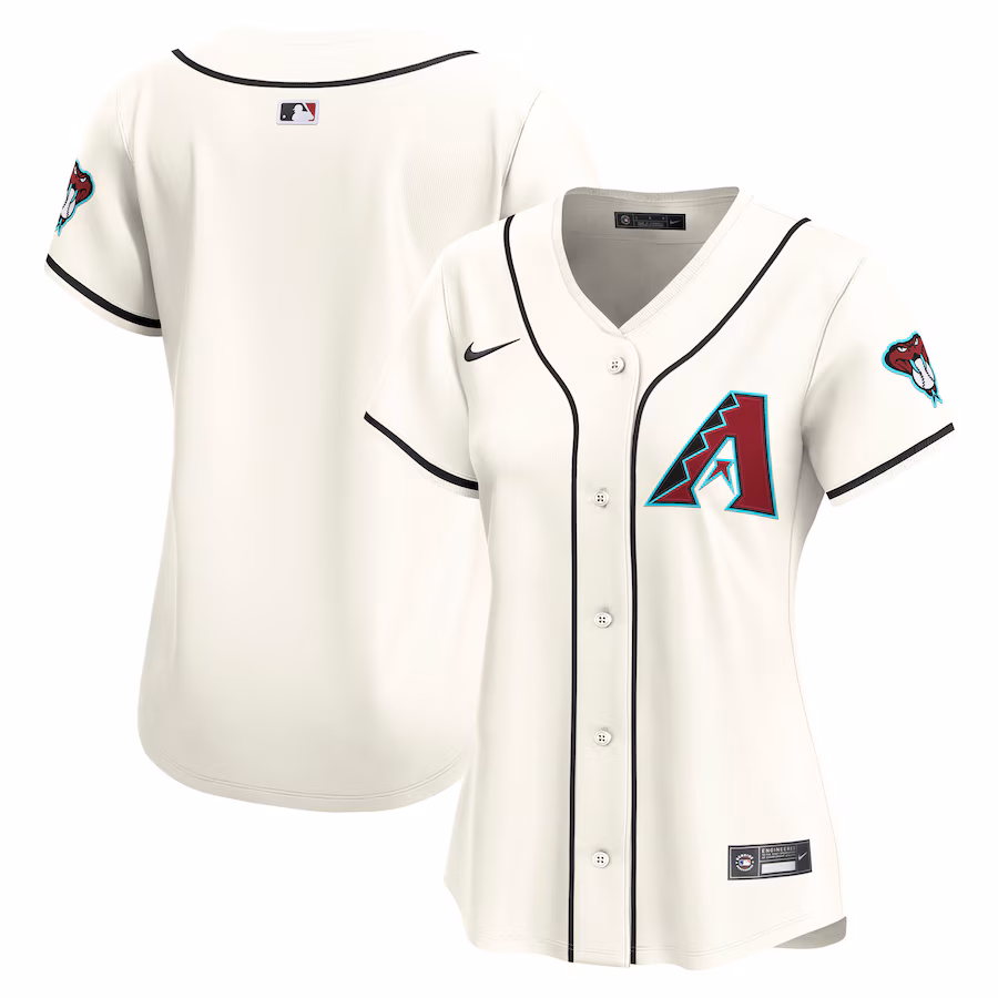 Women's Arizona Diamondbacks Nike Cream Home Limited Jersey - Puhuasuan