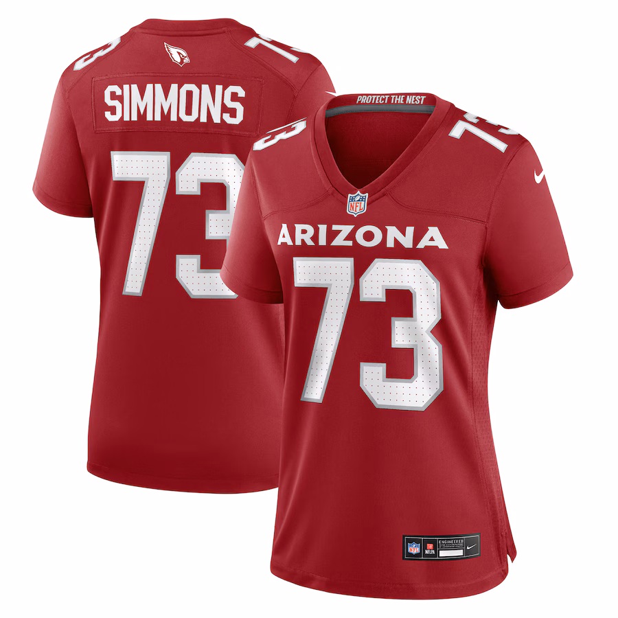 Women's Arizona Cardinals Lachavious Simmons Nike  Cardinal Team Game Jersey - Puhuasuan