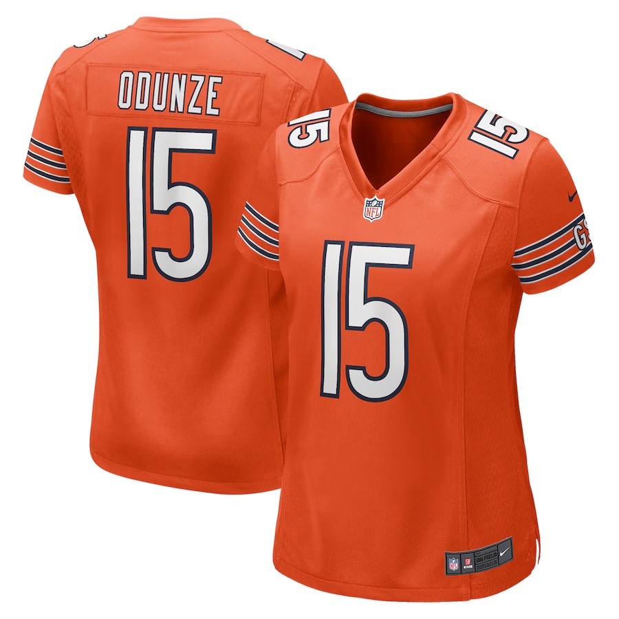 Women's Chicago Bears Rome Odunze Nike  Orange Alternate Game Jersey - Puhuasuan