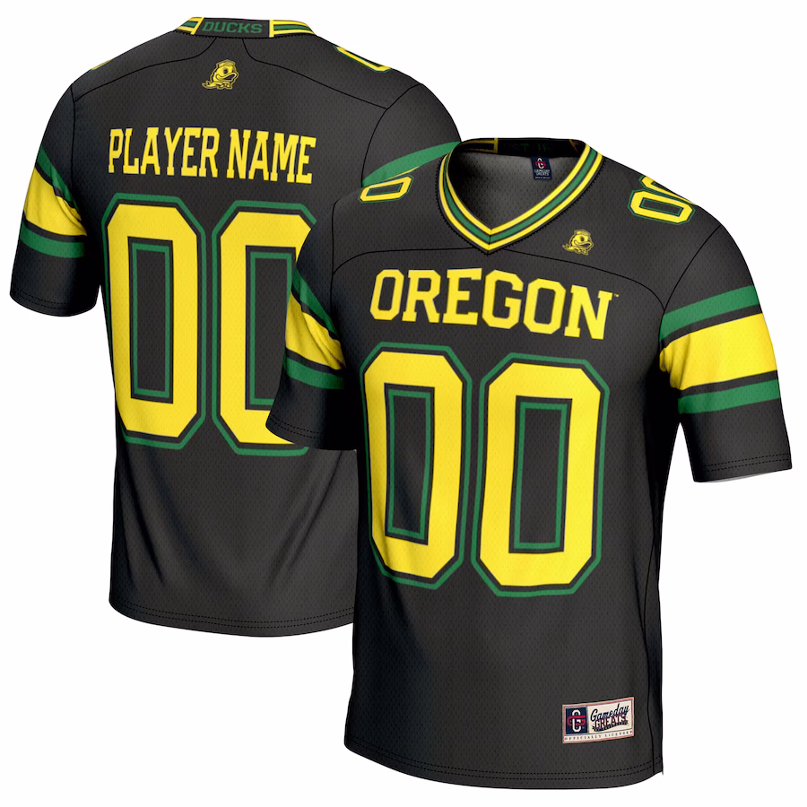 Oregon Ducks GameDay Greats NIL Pick-A-Player Football Jersey - Black - Puhuasuan