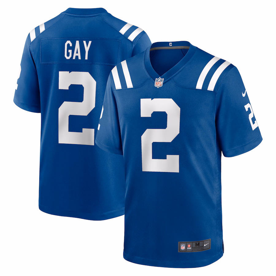Men's Indianapolis Colts Matt Gay Nike Royal Game Player Jersey - Puhuasuan