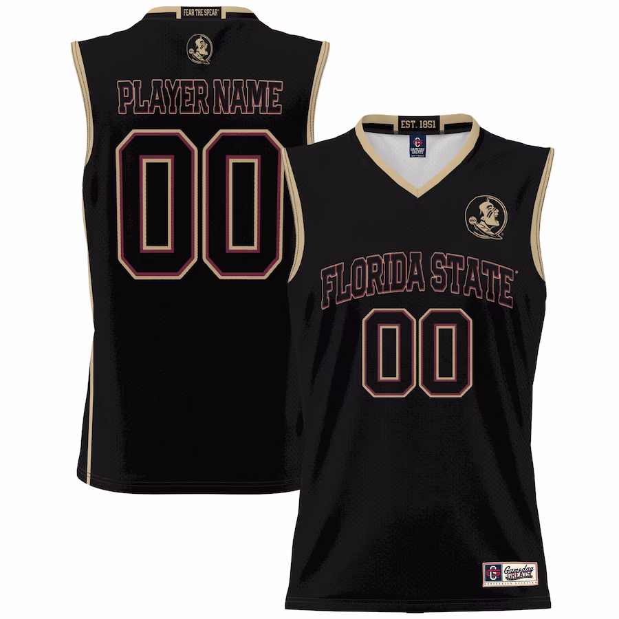 Florida State Seminoles GameDay Greats Youth NIL Pick-A-Player Lightweight Basketball Jersey - Black - Puhuasuan