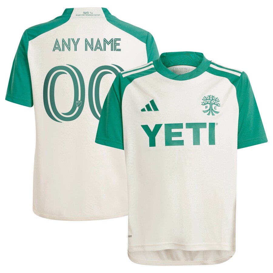 Youth Austin FC  adidas Tan 2024 The Armadillo Kit Replica Custom Jersey - Puhuasuan