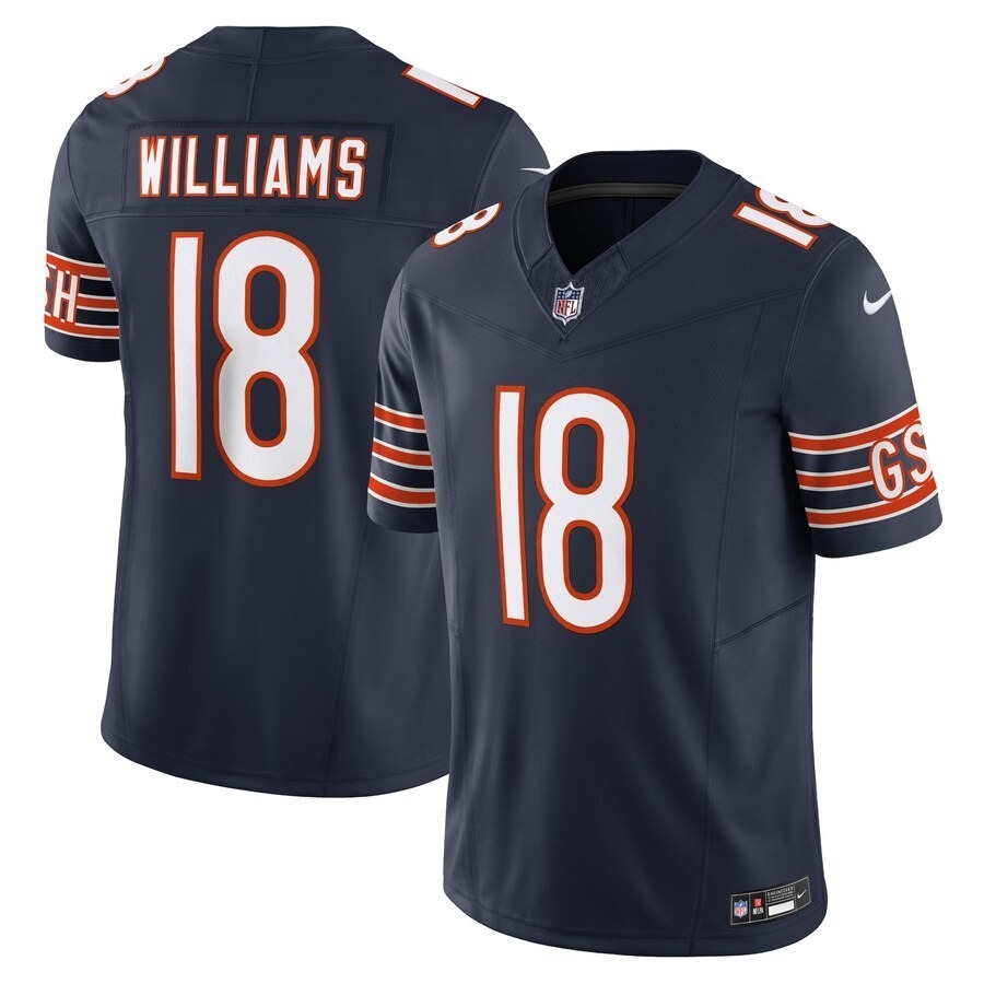 Men's Chicago Bears Caleb Williams Nike Navy Vapor F.U.S.E. Limited Jersey - Puhuasuan