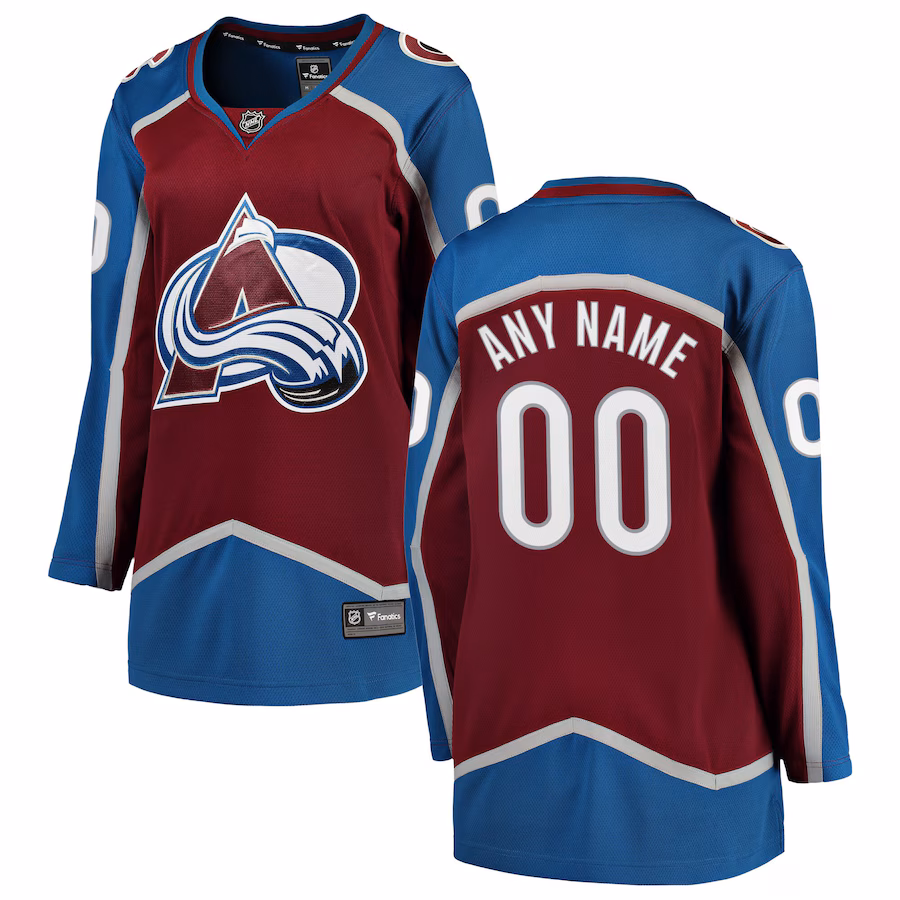 Women's Colorado Avalanche Fanatics Maroon Home Breakaway Custom Jersey - Puhuasuan