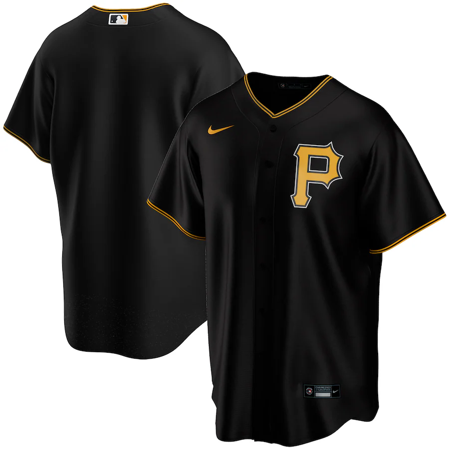 Youth Pittsburgh Pirates Nike Black Alternate Replica Team Jersey - Puhuasuan