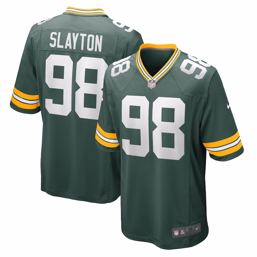 Men's Green Bay Packers Chris Slayton Nike Green Game Player Jersey - Puhuasuan