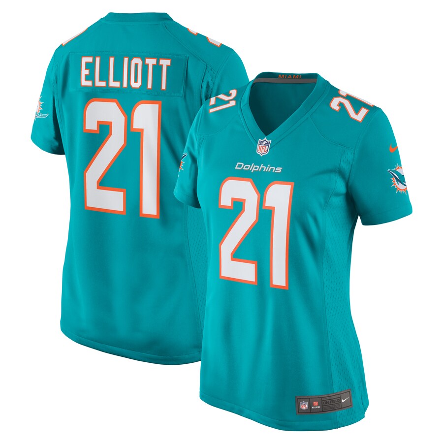 Women's Miami Dolphins DeShon Elliott Nike Aqua Nike Women's All Player Jersey - Puhuasuan
