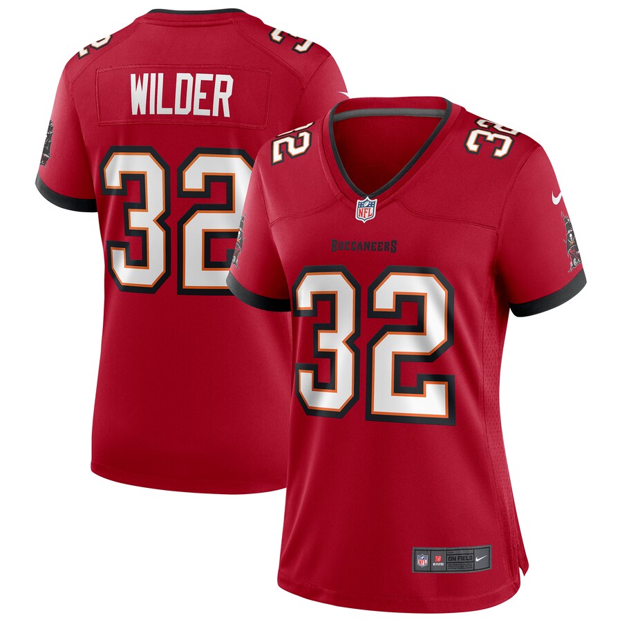 Women's Tampa Bay Buccaneers James Wilder Nike Red Game Retired Player Jersey - Puhuasuan
