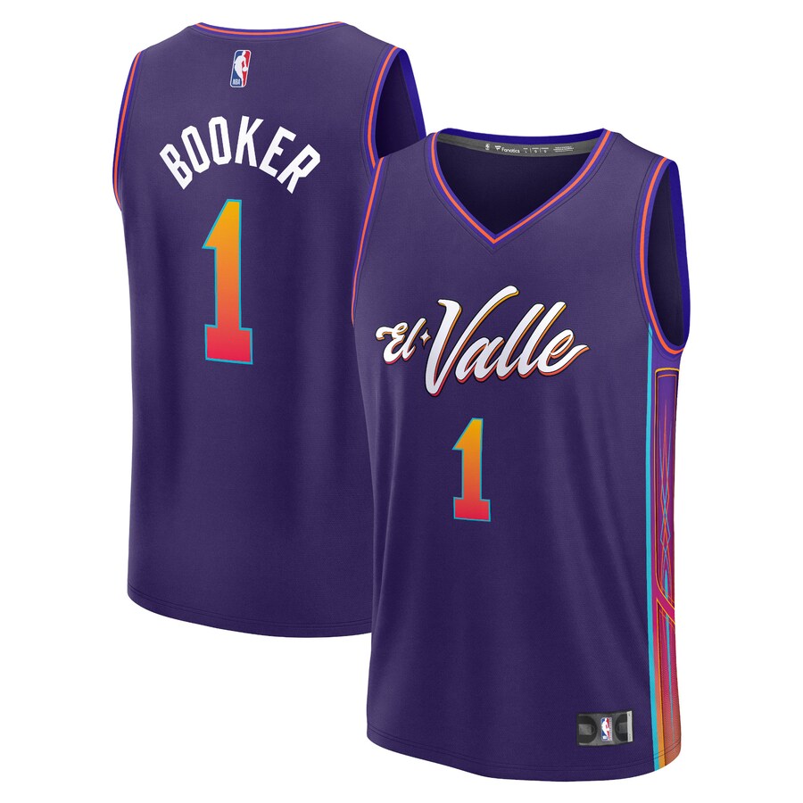 Men's Phoenix Suns Devin Booker Fanatics Purple Fast Break Jersey - City Edition - Puhuasuan