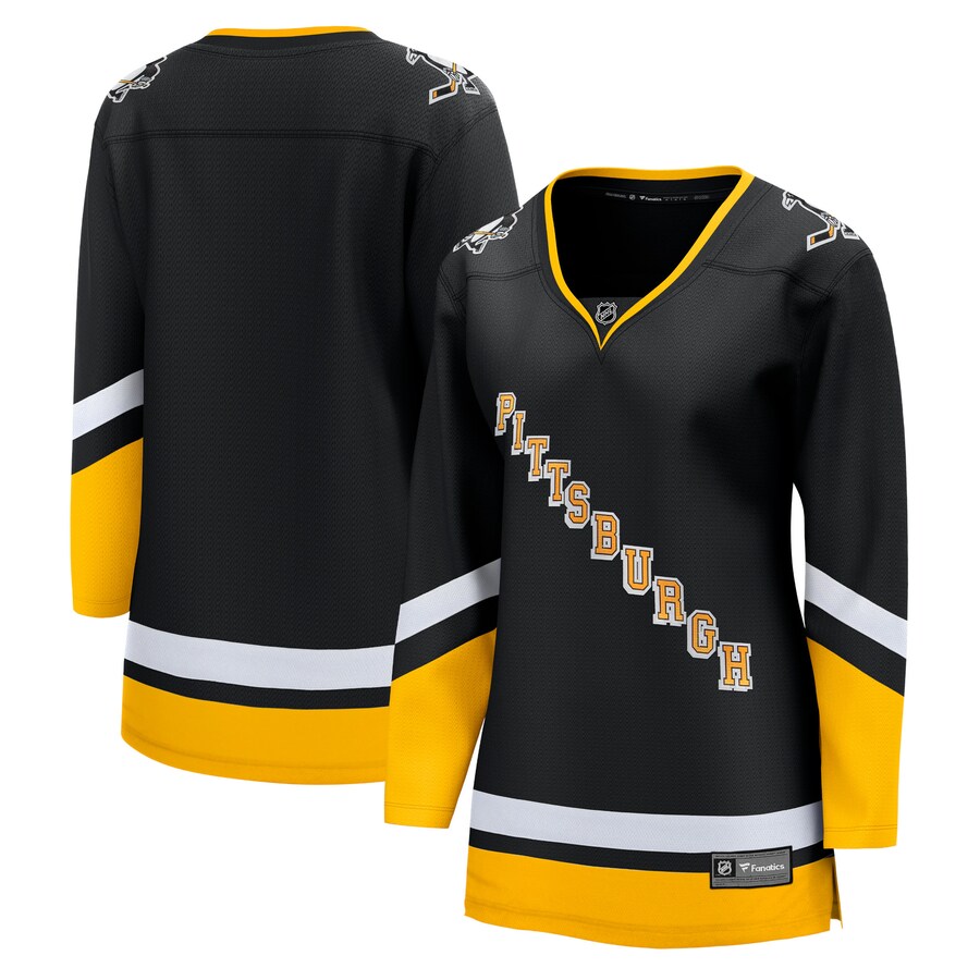 Women's Pittsburgh Penguins Fanatics Branded Black 2021/22 Alternate Premier Breakaway Jersey - Puhuasuan