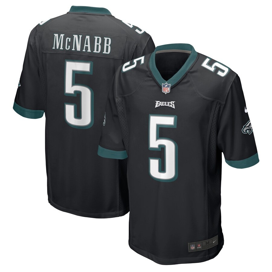 Men's Philadelphia Eagles Donovan McNabb Nike Black Retired Player Jersey - Puhuasuan