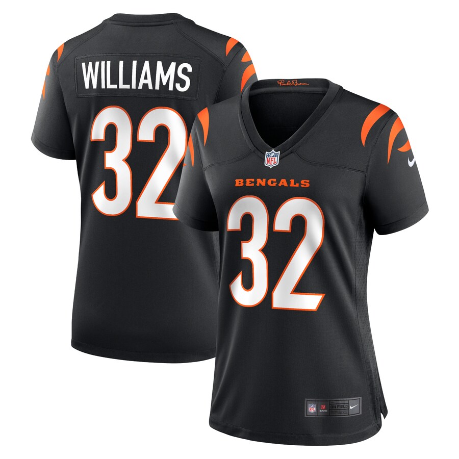 Women's Cincinnati Bengals Trayveon Williams Nike Black Game Jersey - Puhuasuan