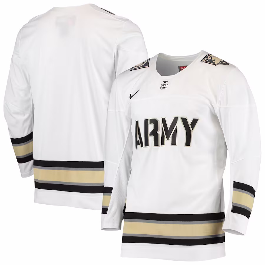 Army Black Knights Nike Replica Hockey Jersey - White - Puhuasuan
