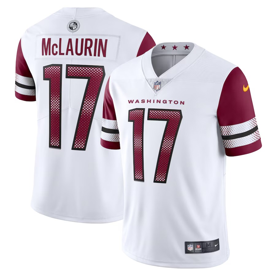 Men's Washington Commanders Terry McLaurin Nike White Vapor Limited Jersey - Puhuasuan