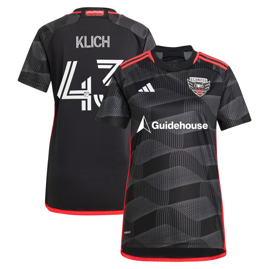 Women's D.C. United Mateusz Klich adidas Black 2024 The Icon Kit Replica Player Jersey - Puhuasuan