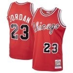 Men's Chicago Bulls Michael Jordan Mitchell & Ness Red 1984/85 Hardwood Classics Rookie Authentic Jersey - Puhuasuan