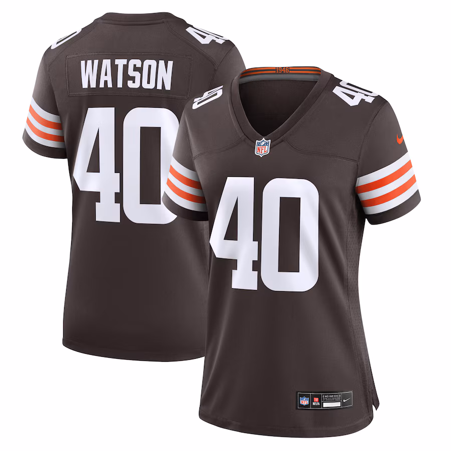 Women's Cleveland Browns Nathaniel Watson Nike Brown Game Jersey - Puhuasuan