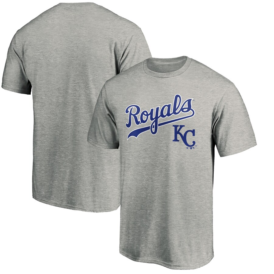 Men's Kansas City Royals Heather Gray Cooperstown Collection Wahconah T-Shirt - Puhuasuan
