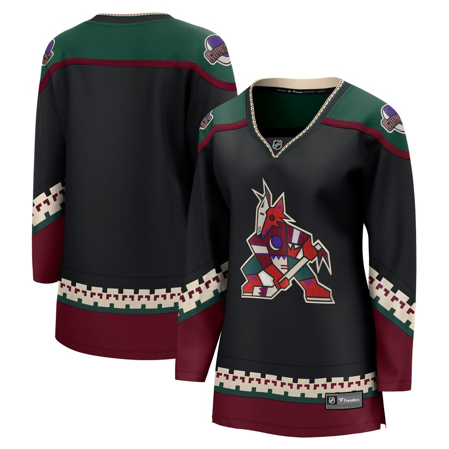 Women's Arizona Coyotes Fanatics Branded Black 2021/22 Home Breakaway Jersey - Puhuasuan