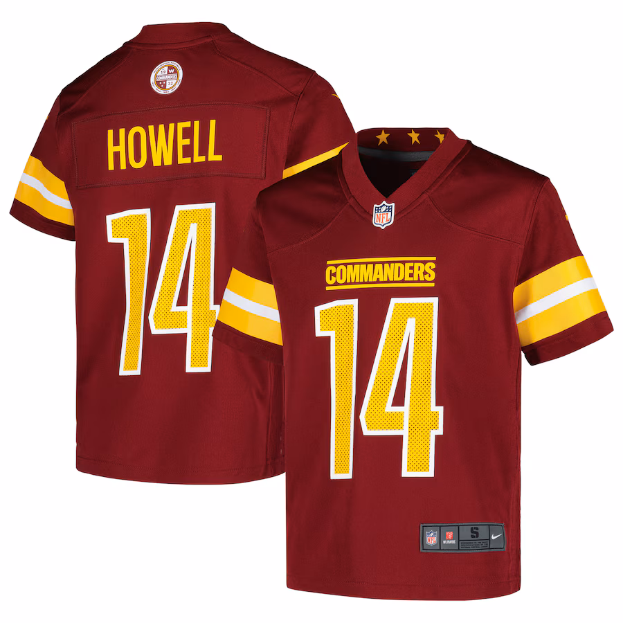 Youth Washington Commanders Sam Howell Nike Burgundy Game Jersey - Puhuasuan