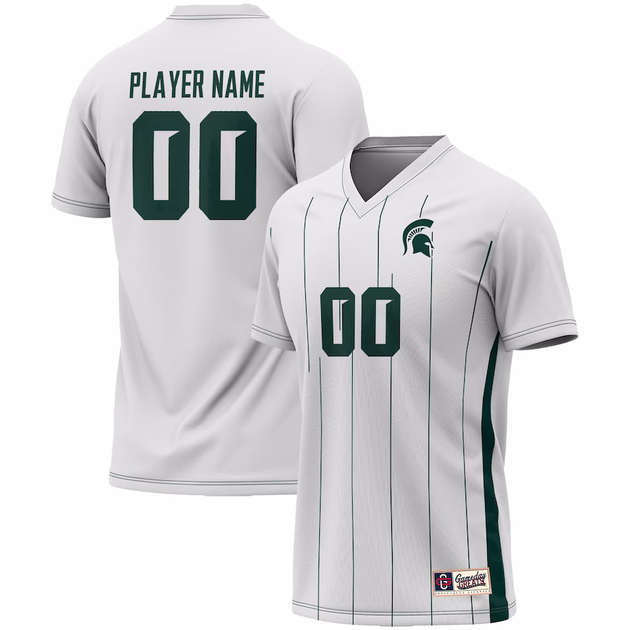 Michigan State Spartans GameDay Greats Youth Lightweight NIL Pick-A-Player Women's Soccer Jersey - White - Puhuasuan