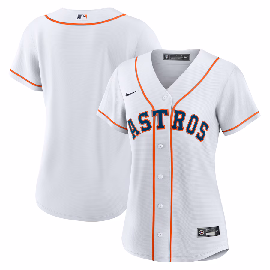 Women's Houston Astros Nike White Home Replica Team Jersey - Puhuasuan
