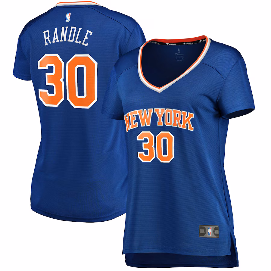Women's New York Knicks Julius Randle Fanatics Blue Fast Break Replica Player Jersey - Icon Edition - Puhuasuan