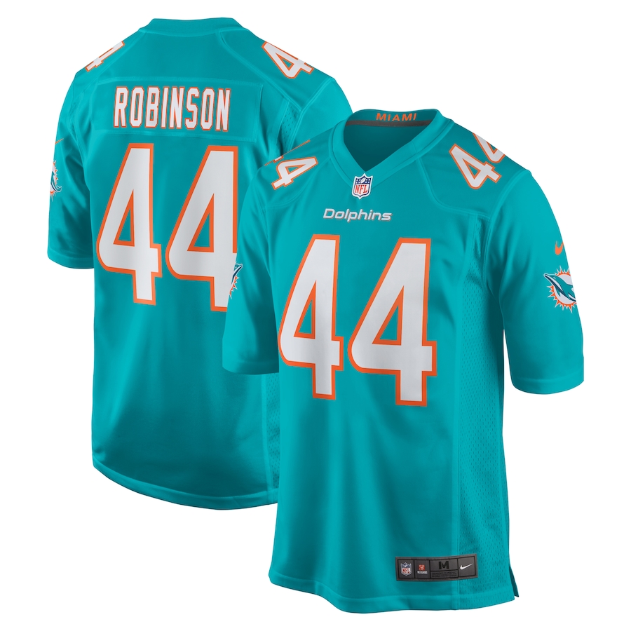 Men's Miami Dolphins Chop Robinson Nike Aqua Player Game Jersey - Puhuasuan