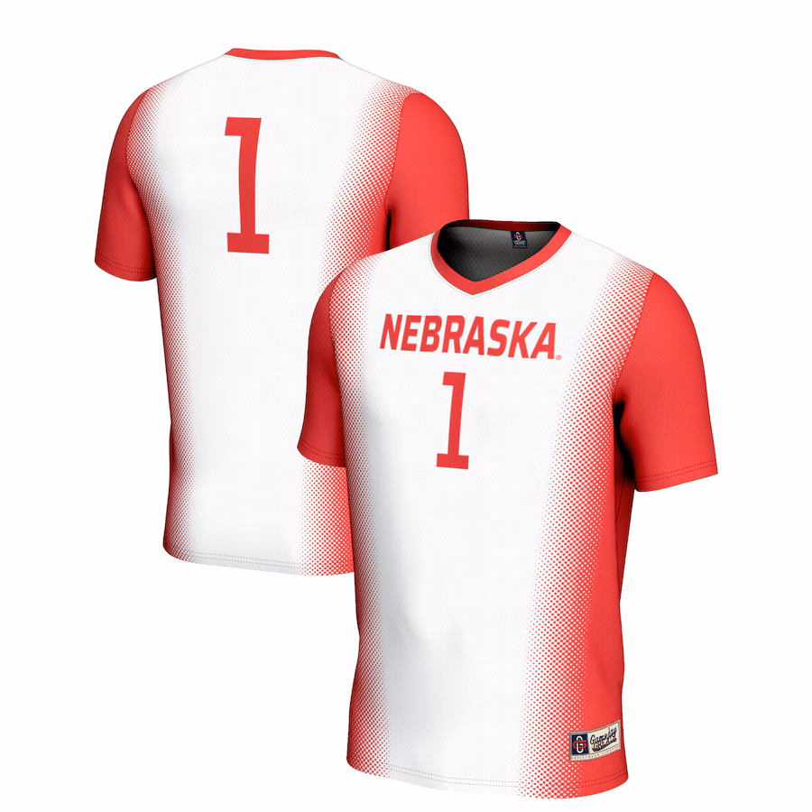 Unisex GameDay Greats #1 White Nebraska Huskers  Lightweight Women's Soccer Jersey - Puhuasuan