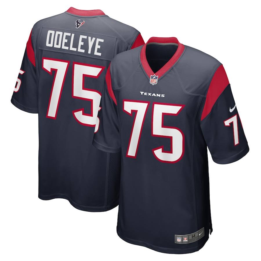 Men's Houston Texans Adedayo Odeleye Nike Navy Game Player Jersey - Puhuasuan
