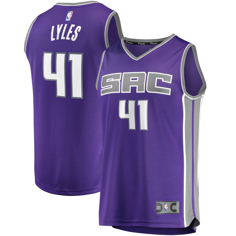 Men's Sacramento Kings Trey Lyles Fanatics Purple Fast Break Replica Jersey - Icon Edition - Puhuasuan