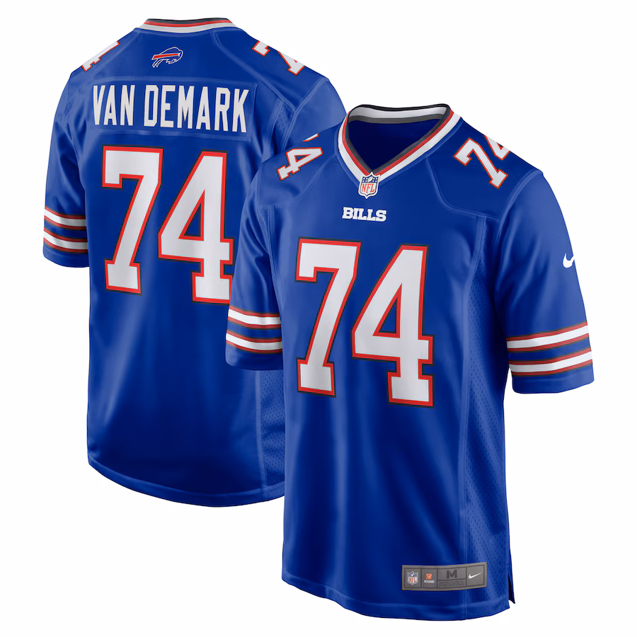 Men's Buffalo Bills Ryan Van Demark Nike Royal Game Player Jersey - Puhuasuan
