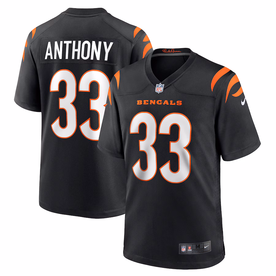 Men's Cincinnati Bengals Daijahn Anthony Nike Black Game Jersey - Puhuasuan