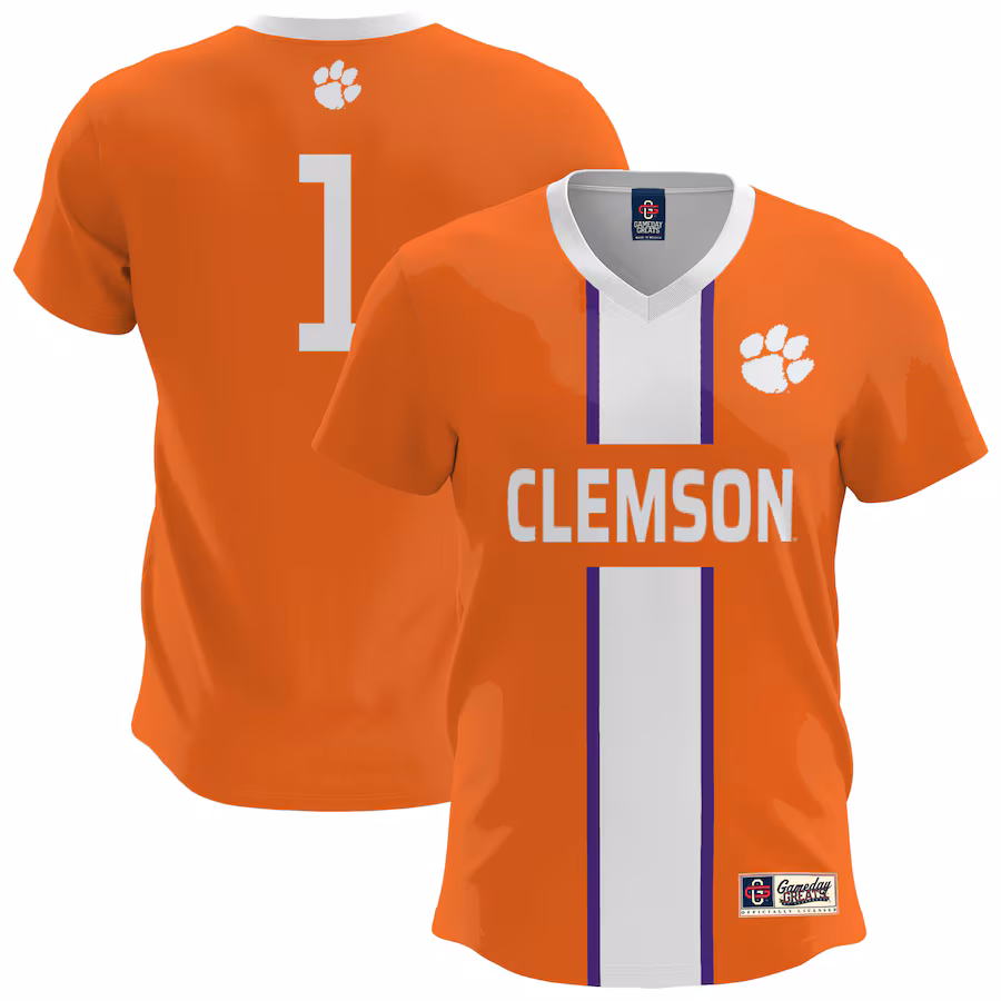 Youth GameDay Greats  Orange Clemson Tigers Lightweight Soccer Fashion Jersey - Puhuasuan