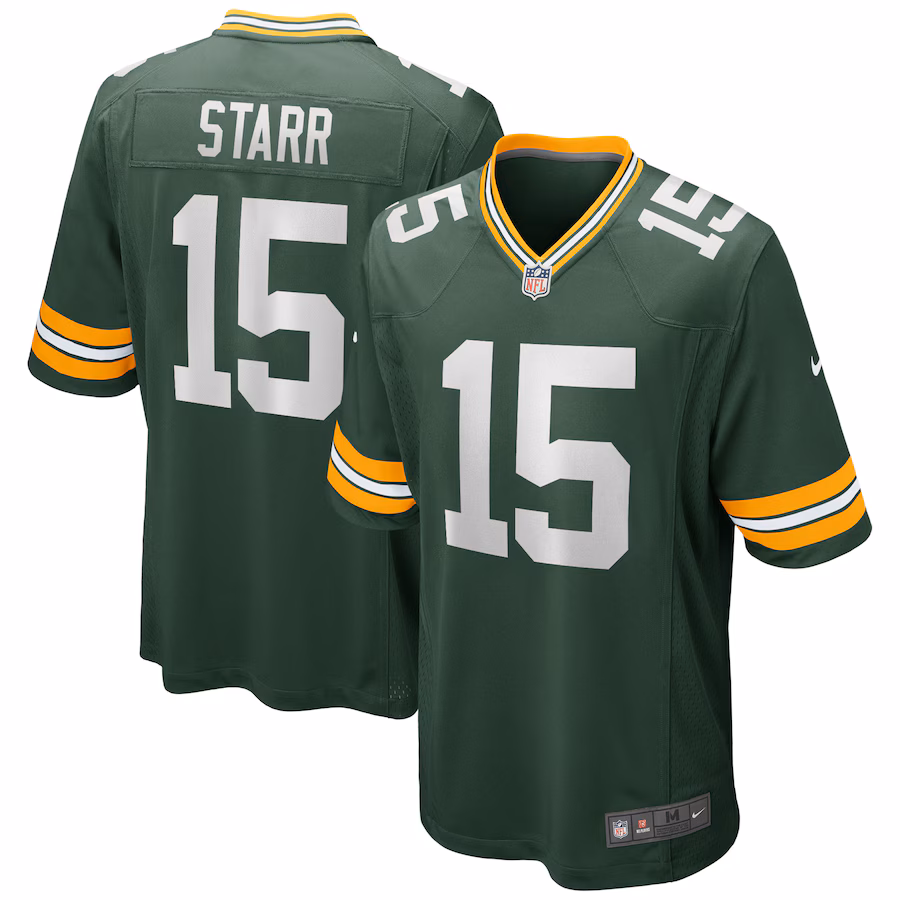 Men's Green Bay Packers Bart Starr Nike Green Game Retired Player Jersey - Puhuasuan