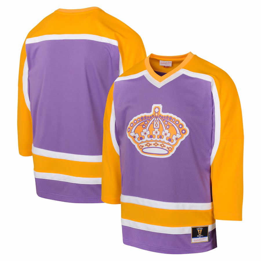 Youth Los Angeles Kings Mitchell & Ness Purple 1980 Blue Line Jersey - Puhuasuan