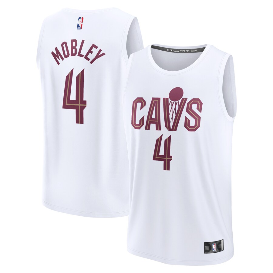 Men's Cleveland Cavaliers Evan Mobley Fanatics White Fast Break Replica Jersey - Association Edition - Puhuasuan