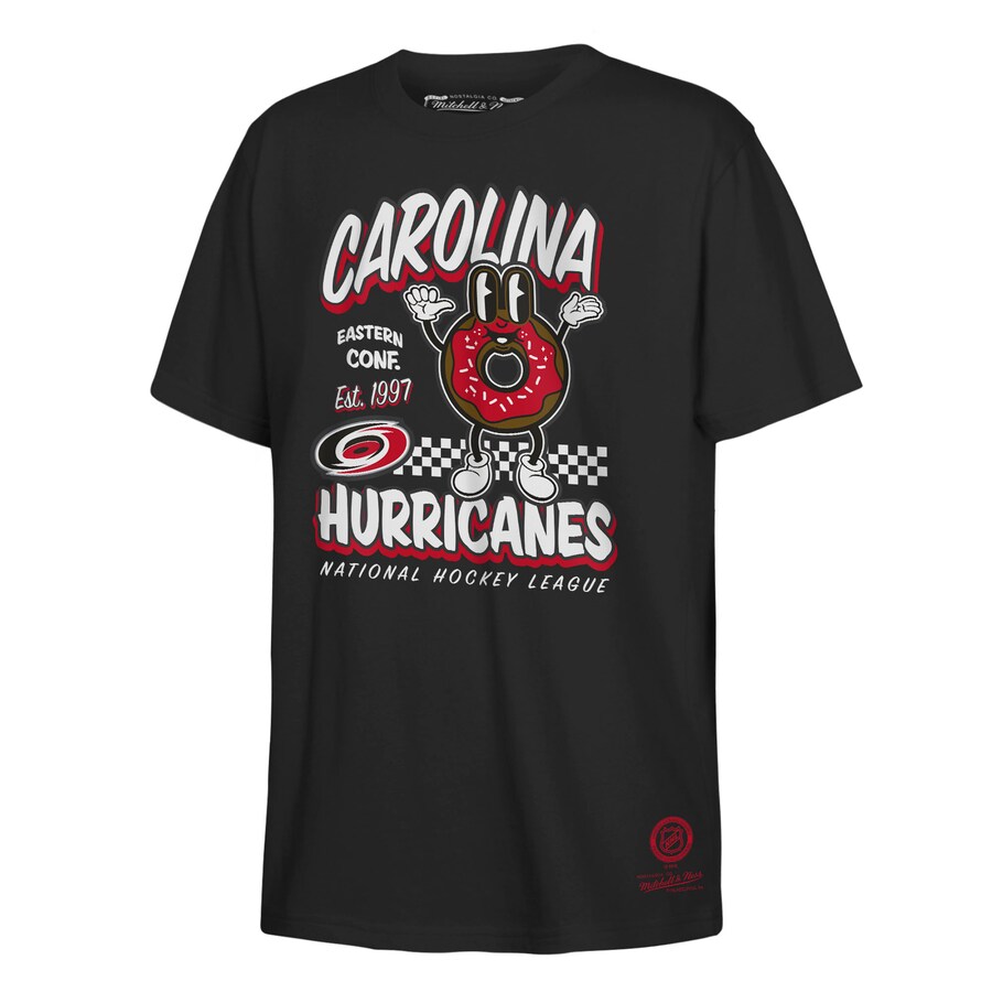 Youth Carolina Hurricanes Mitchell & Ness Black Concession Stand T-Shirt - Puhuasuan