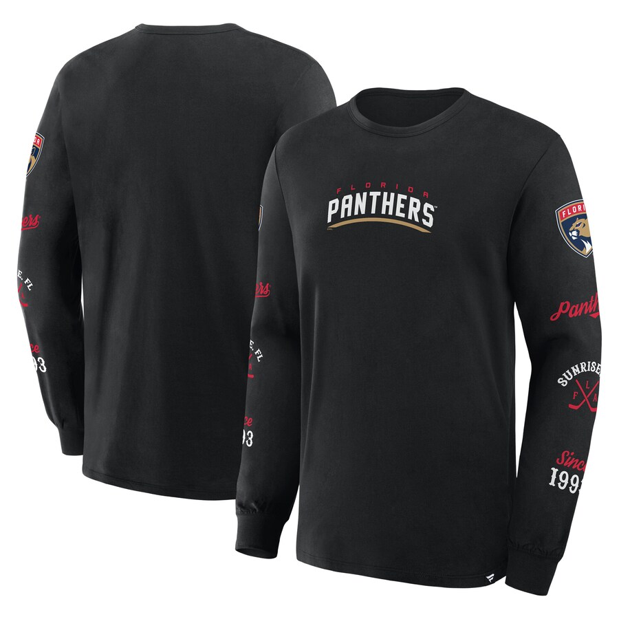 Men's Florida Panthers Fanatics Black Boxed In Legacy Long Sleeve T-Shirt - Puhuasuan