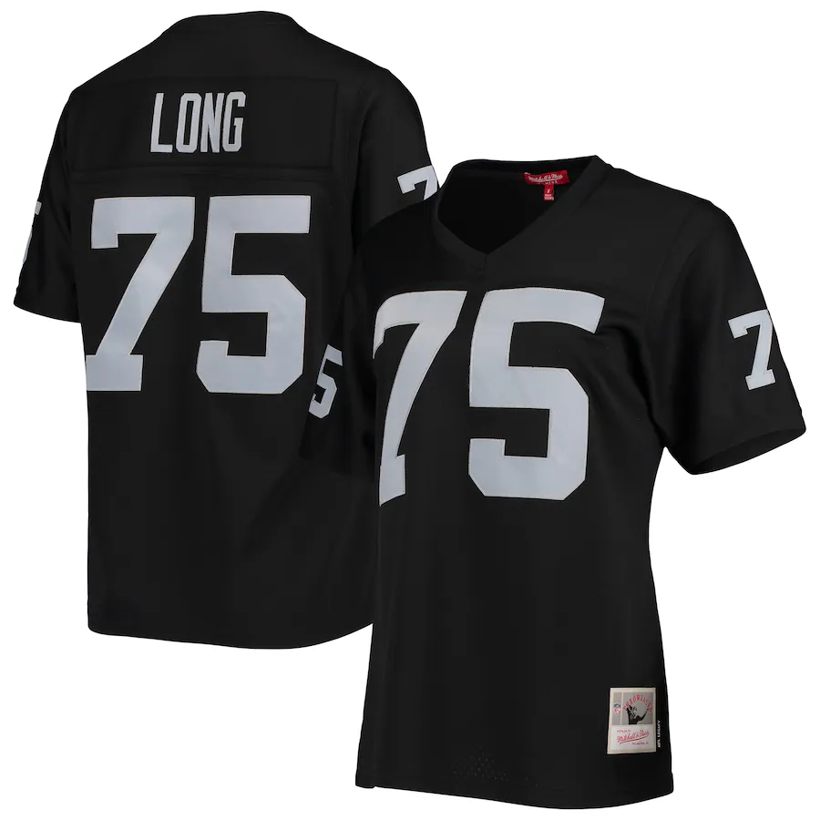 Women's Las Vegas Raiders Howie Long Mitchell & Ness Black Legacy Replica Player Jersey - Puhuasuan