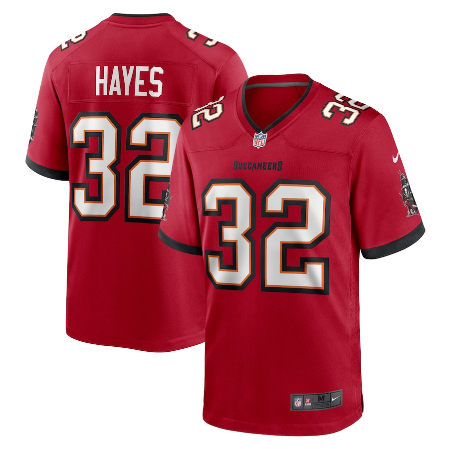 Men's Tampa Bay Buccaneers Josh Hayes Nike  Red  Game Jersey - Puhuasuan