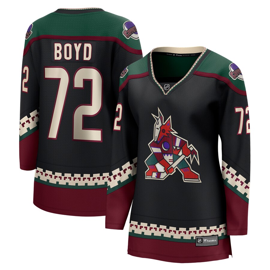 Women's Arizona Coyotes Travis Boyd Fanatics Branded Black Home Breakaway Player Jersey - Puhuasuan