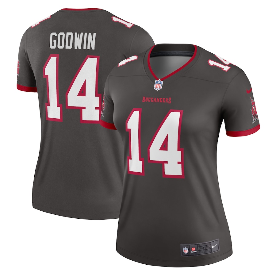Women's Tampa Bay Buccaneers Chris Godwin Nike Pewter Alternate Legend Jersey - Puhuasuan